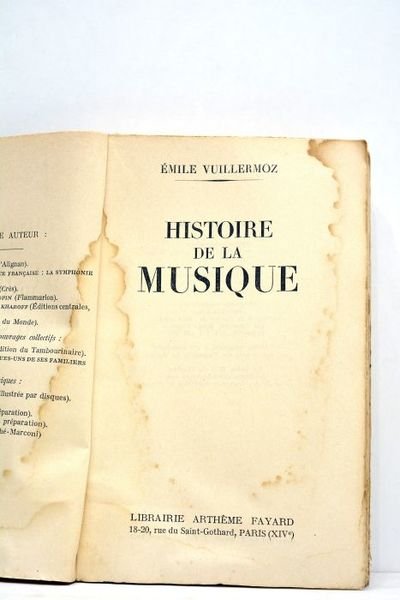 Histoire de la musique.