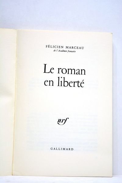 Le roman en liberté. Essai.