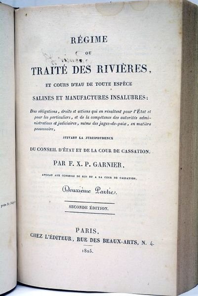 Régime ou traité des rivières et cours d'eau de toute …