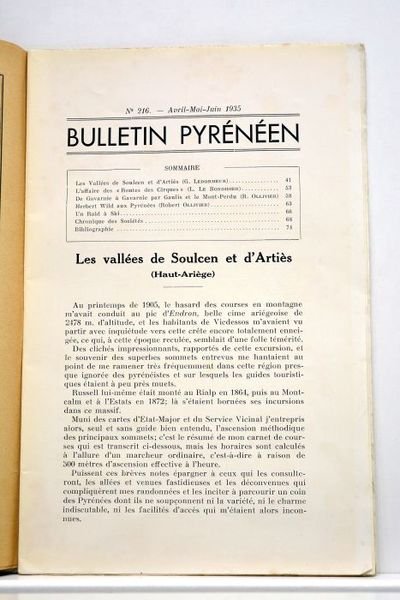 BULLETIN Pyrénéen. Organe officiel de la Fédération franco-espagnole des sociétés …