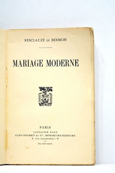 Mariage moderne.