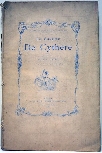 La Gazette de Cythère. Avec notice historique.