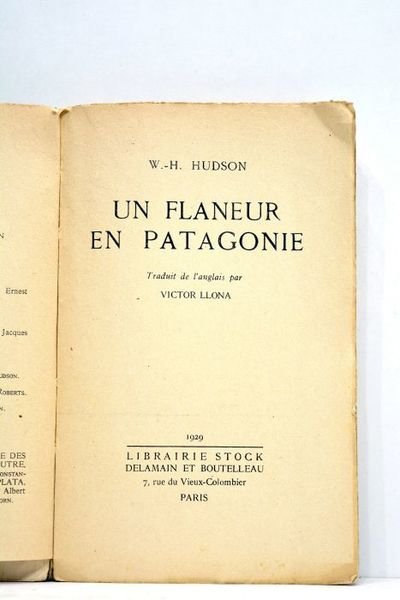 Un flaneur en Patagonie. Traduit de l'anglais par Victor Llona.