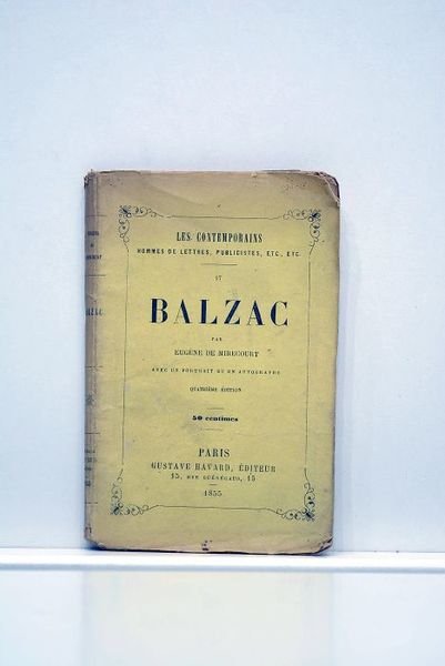 Balzac. Avec un portrait et un autographe. Quatrième édition.