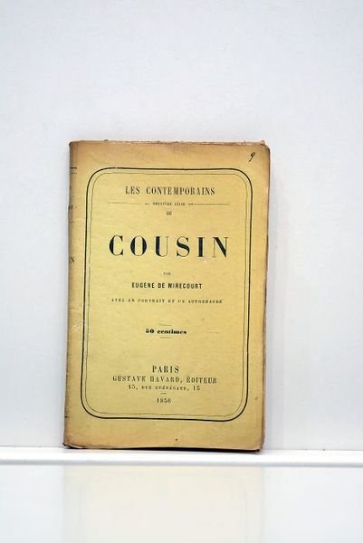 Cousin. Avec un portrait et un autographe.