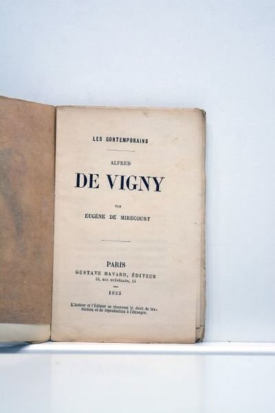 Alfred de Vigny. Avec un portrait et un autographe.