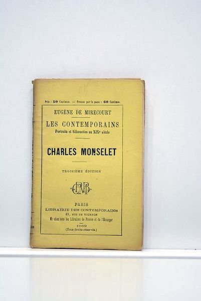 Charles Monselet. 31. Quatrième édition.