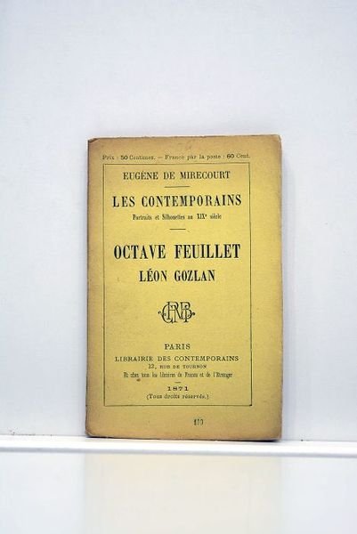 Octave Feuillet. Léon Gozlan. 123. Troisième édition.