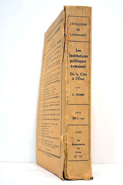 Les institutions politiques romaines. De la cité à l'état.