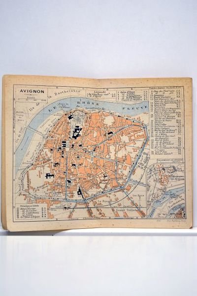 Avignon et ses environs. Villeneuve, L'Isle-sur-la-Sorgue, Fontaine-de-Vaucluse. Un plan et …