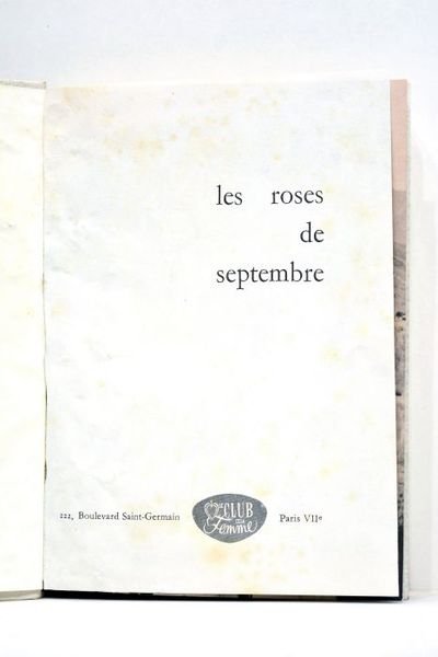 Les Roses de Septembre.