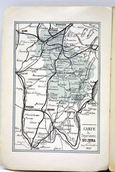 DICTIONNAIRE général statistique, géographique, historique et biographique du Jura. Contenant …