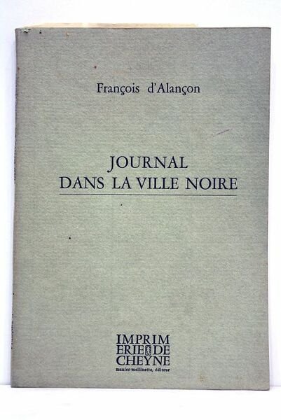 Journal dans la ville noire.