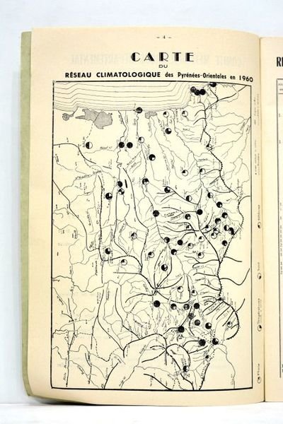 PYRENEES Orientales. Chambre d'Agriculture. Comité météorologique. Annales climatologiques 1960.