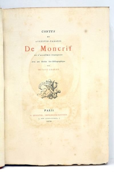 Contes. Avec une notice bio-bibliographique par Octave Uzanne.