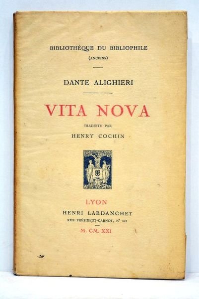 Vita nova. Traduite par Henry Cochin.