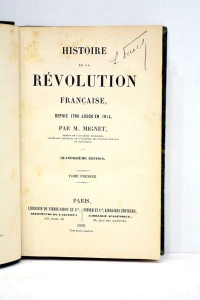 Histoire de la révolution française, depuis 1789 jusqu'en 1814. Quatorzième …