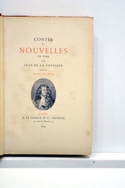 Contes et nouvelles en vers. Tome premier.