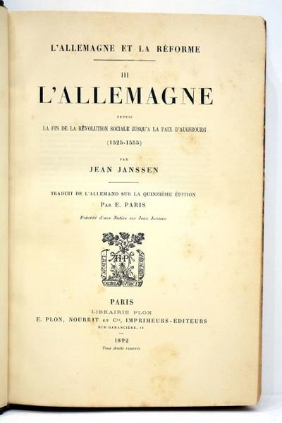 L'Allemagne et la réforme. L'allemagne à la fin du Moyen …