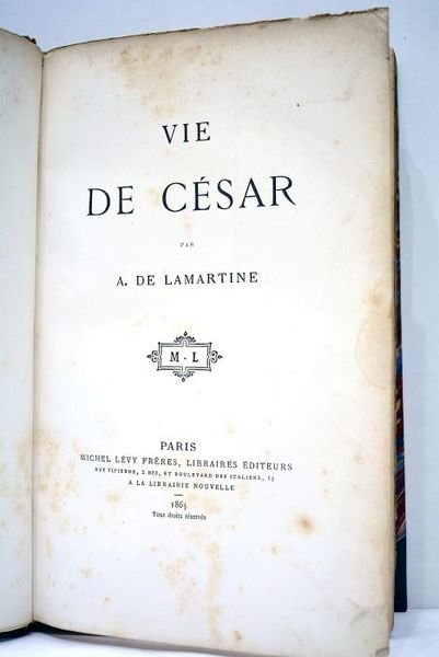 Vie de César.