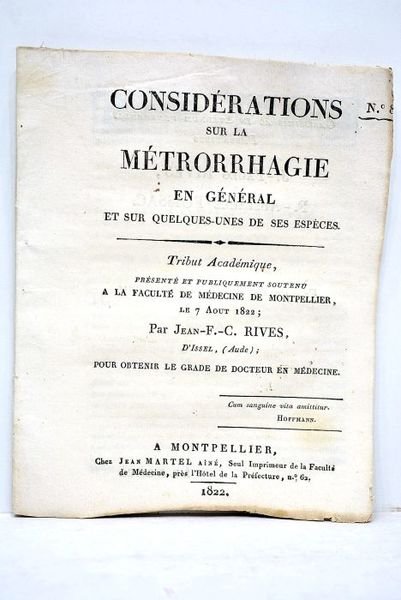 Considérations sur la métrorrhagie en général et sur quelques-unes de …