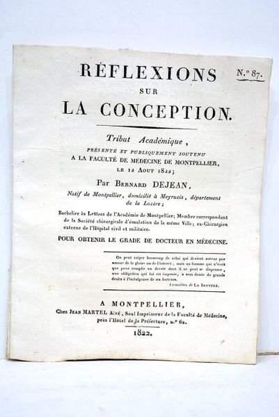 Réflexions sur la conception. Tribut académique présenté et publiquement soutenu …