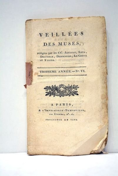 Veillées des Muses. Troisième année. Nº VI.