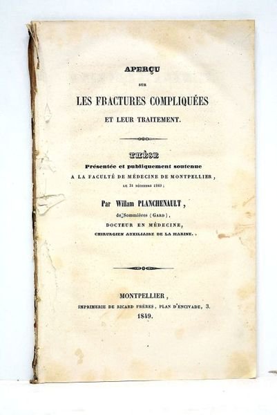 Aperçu sur les fractures compliquées et leur traitement. Thèse présentée …