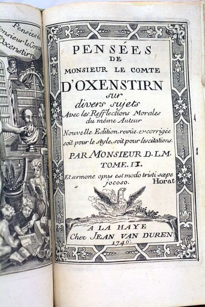 Pensées sur divers sujets. Avec les Refflections Morales du même …