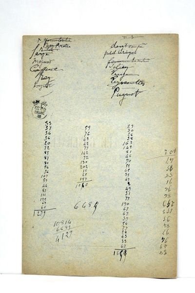 ASSEMBLEE générale tenue à Grenoble le 25 octobre 1884.