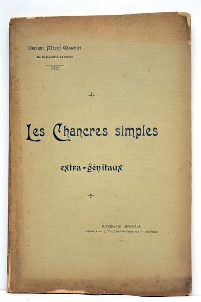 Les chancres simples extra-génitaux.