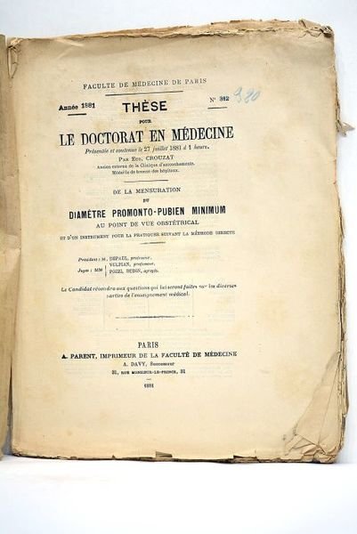 Thèse pour le doctorat en médecine présentée et soutenue le …
