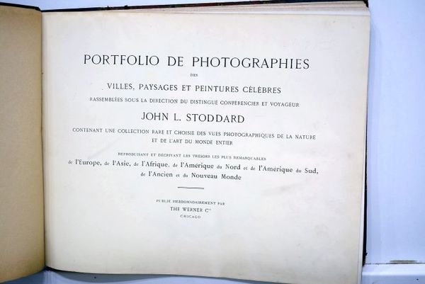 Portofolio de photographies des villes, paysages et peintures célèbres. Contenant …