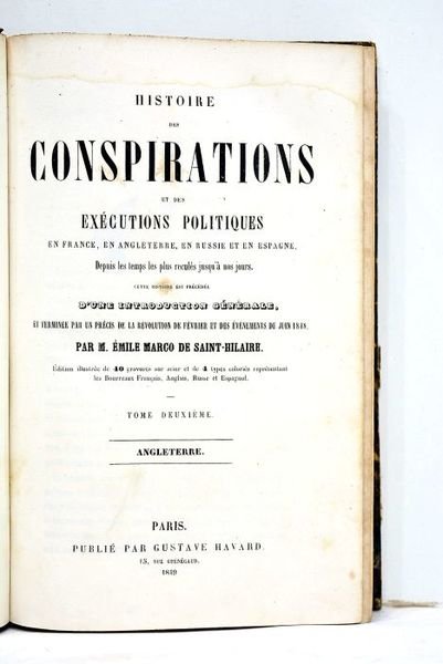 Histoire des conspirations et des exécutions politiques en France, en …