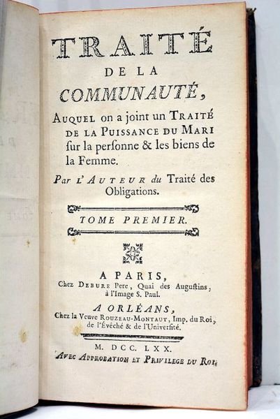 Traité de la Communauté, auquel on a joint un Traité …