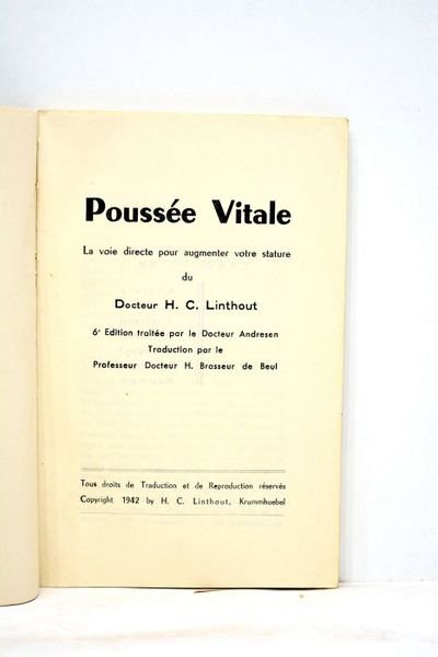 Poussée vitale. La voie directe pour augmenter votre stature. 6e …