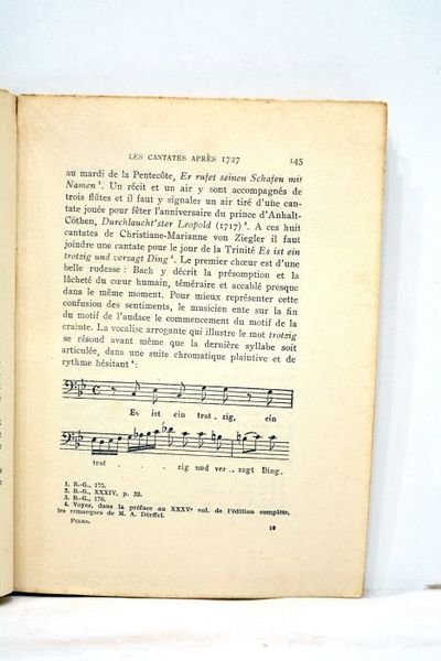 Jean-Sébastian Bach. Amour de la musique. Avec citations musicales dans …