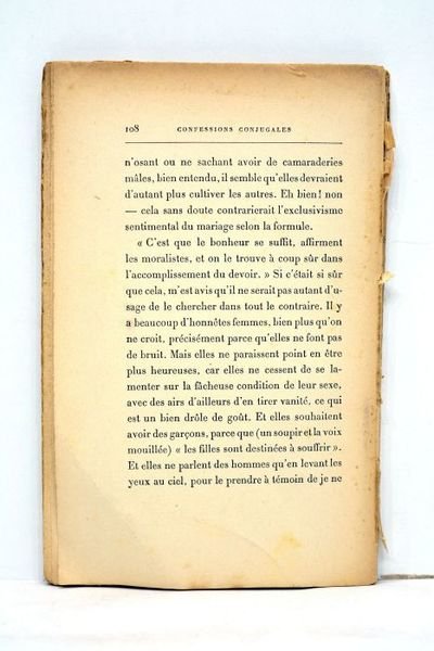 Confessions conjugales.