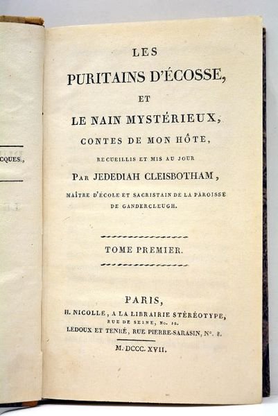 Les Puritains d'Ecosse et le Nain mystérieux, Contes de mon …