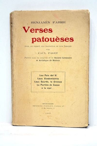 Verses patouèses. Avec, en regard, une traduction en vers français …