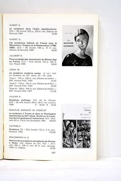 CATALOGUE des livres d'art français.