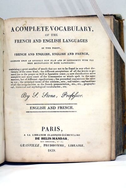 Vocabulaire complet français-anglais et anglais-français rédigé d'après un nouveau plan …