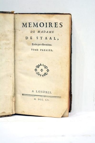 Mémoires écrits par elle-même.