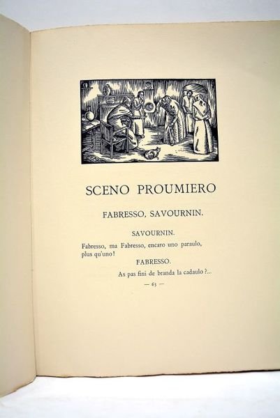 Lou Pastre. Dramo en cinq ate. Ilustracioun de J. Angladon.