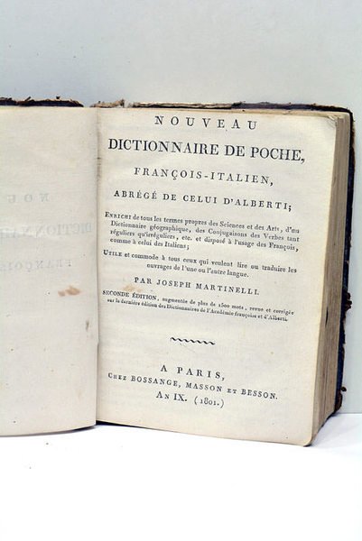 Nouveau dictionnaire de poche, françois-italien, abrégé de celui d'Alberti; enrichi …