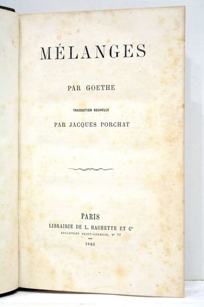 Oeuvres. Traduction nouvelle par Jacques Porchat.