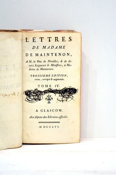 Lettres à M. le Duc de Noailles et de divers …