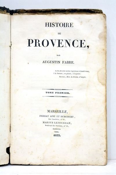 Histoire de Provence.