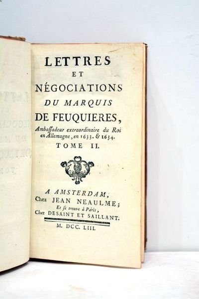 Lettres et négociations.