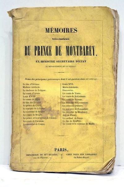 Mémoires aurographes. Avec un fac simile de son écriture, contenant …